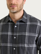 Camicia tartan in Cotton Flannel Neri Uomo - Ragno