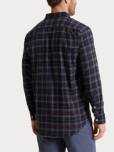 Camicia tartan in Cotton Flannel Marroni Uomo - Ragno