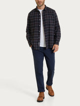 Camicia tartan in Cotton Flannel Marroni Uomo - Ragno