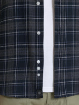 Camicia tartan in Cotton Flannel Blu Uomo - Ragno