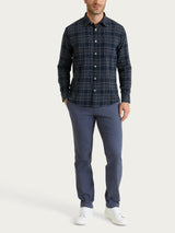 Camicia tartan in Cotton Flannel Blu Uomo - Ragno