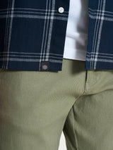Camicia tartan in Cotton Flannel Blu Uomo - Ragno