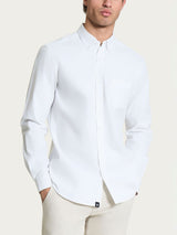 Camicia button down in Oxford Double Twisted Bianchi Uomo - Ragno