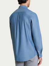 Camicia button down in Oxford Double Twisted Blu Uomo - Ragno