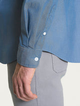 Camicia button down in Oxford Double Twisted Blu Uomo - Ragno