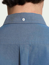 Camicia button down in Oxford Double Twisted Blu Uomo - Ragno