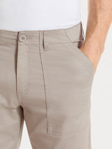 Pantalone Explorer in Heavy Duty Twill di Cotone Grigi Uomo - Ragno