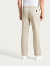 Pantalone con tasche america in Satin Power Marroni Uomo - Ragno