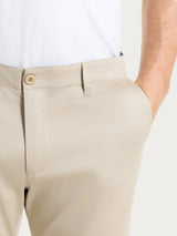 Pantalone con tasche america in Satin Power Marroni Uomo - Ragno
