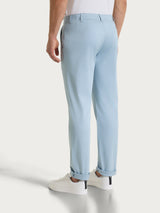 Pantalone con tasche america in Satin Power Azzurri Uomo - Ragno