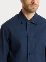Giacca utility in Canvas Stretch Blu Uomo - Ragno