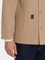 Giacca utility in Canvas Stretch Marroni Uomo - Ragno