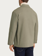 Giacca utility in Canvas Stretch Verdi Uomo - Ragno