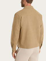 Giacca utility corta in Canvas Stretch Marroni Uomo - Ragno