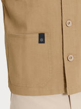 Giacca utility corta in Canvas Stretch Marroni Uomo - Ragno
