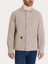 Giacca utility corta in Canvas Stretch Grigi Uomo - Ragno