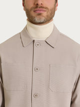 Giacca utility corta in Canvas Stretch Grigi Uomo - Ragno