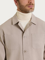 Giacca utility corta in Canvas Stretch Grigi Uomo - Ragno