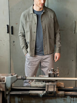 Giacca utility corta in Canvas Stretch Verdi Uomo - Ragno