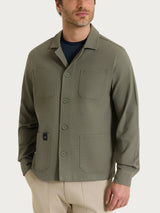 Giacca utility corta in Canvas Stretch Verdi Uomo - Ragno