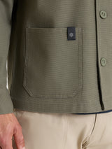 Giacca utility corta in Canvas Stretch Verdi Uomo - Ragno