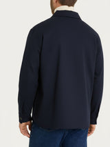 Shacket in Canvas Stretch Blu Uomo - Ragno