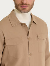 Shacket in Canvas Stretch Marroni Uomo - Ragno