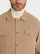Shacket in Canvas Stretch Marroni Uomo - Ragno