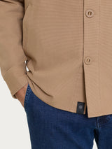 Shacket in Canvas Stretch Marroni Uomo - Ragno