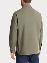 Shacket in Canvas Stretch Verdi Uomo - Ragno