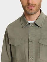 Shacket in Canvas Stretch Verdi Uomo - Ragno