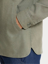 Shacket in Canvas Stretch Verdi Uomo - Ragno