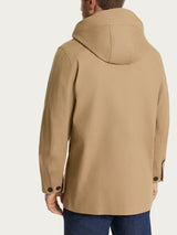 Cappotto con cappuccio In Canvas Stretch Marroni Uomo - Ragno
