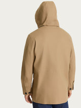 Cappotto con cappuccio In Canvas Stretch Marroni Uomo - Ragno