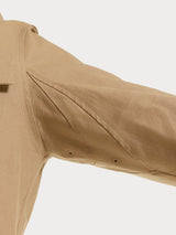 Cappotto con cappuccio In Canvas Stretch Marroni Uomo - Ragno