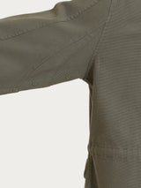 Cappotto con cappuccio In Canvas Stretch Verdi Uomo - Ragno