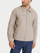 Giacca con zip in Canvas Stretch Grigi Uomo - Ragno