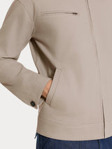Giacca con zip in Canvas Stretch Grigi Uomo - Ragno