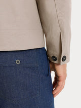 Giacca con zip in Canvas Stretch Grigi Uomo - Ragno