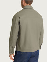 Giacca con zip in Canvas Stretch Verdi Uomo - Ragno
