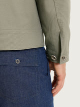 Giacca con zip in Canvas Stretch Verdi Uomo - Ragno