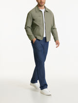 Giacca con zip in Canvas Stretch Verdi Uomo - Ragno
