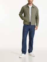 Giacca con zip in Canvas Stretch Verdi Uomo - Ragno