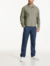 Giacca con zip in Canvas Stretch Verdi Uomo - Ragno