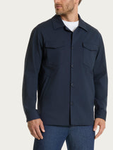 Giacca con tasche in Compact Light Blu Uomo - Ragno