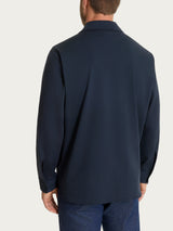 Giacca con tasche in Compact Light Blu Uomo - Ragno