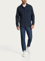 Giacca con tasche in Compact Light Blu Uomo - Ragno