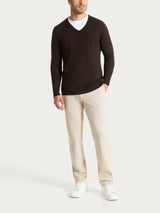 Pantalone con tasche america in Compact Light Marroni Uomo - Ragno