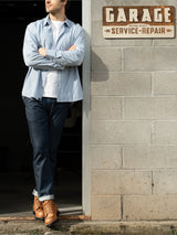 Jeans Chino in Light Denim Viola Uomo - Ragno