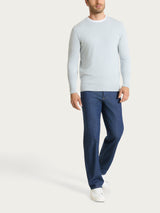 Jeans Bootleg in Light Denim Viola Uomo - Ragno